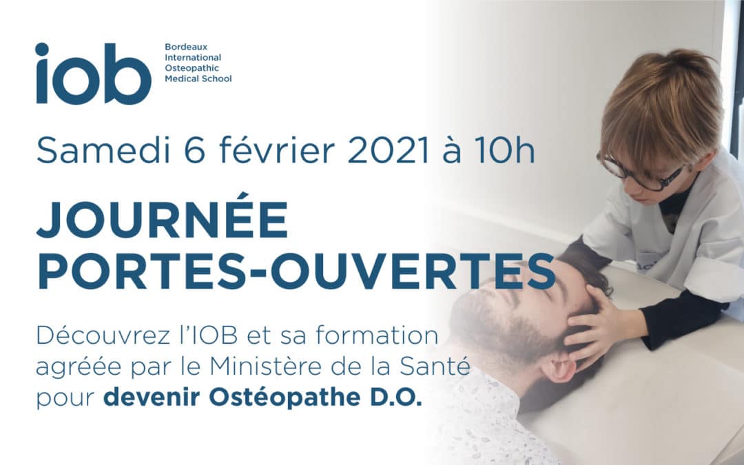 Portes ouvertes école ostéopathie Bordeaux Février 2021