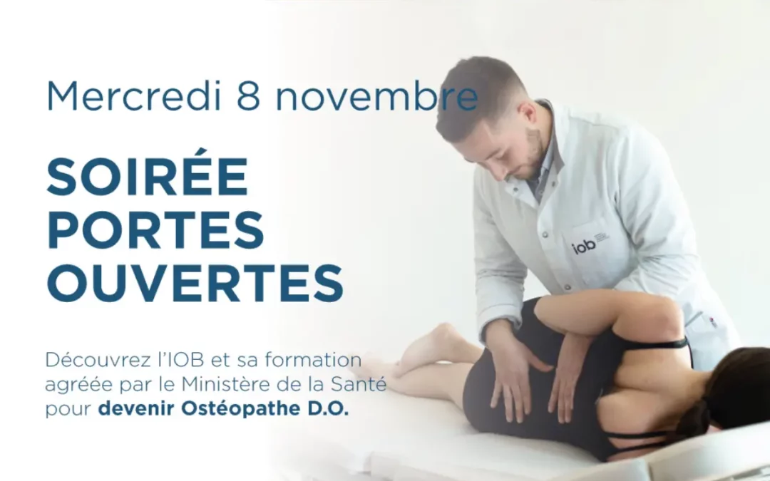 Portes ouvertes école ostéopathie Bordeaux Novembre 2023
